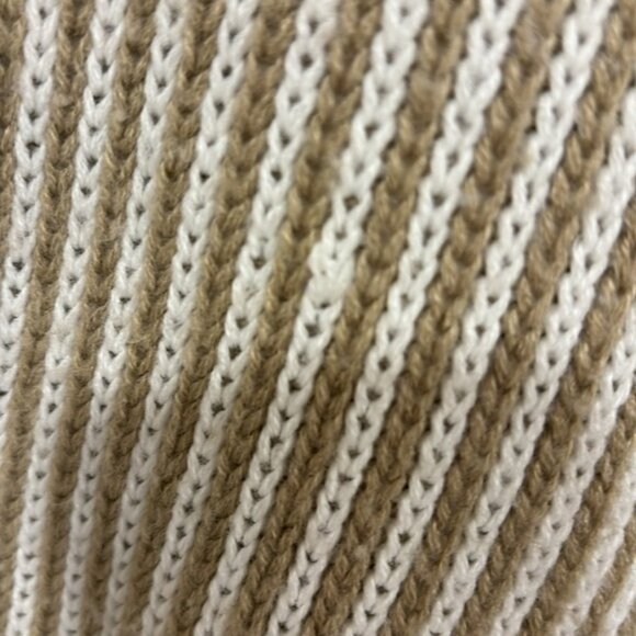 Kittenish (set) brown & cream V neck striped sweater & matching sweatpants XL - Picture 5 of 14